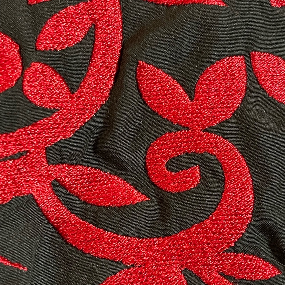 AMERICAN WEST RED & BLACK EMBROIDERED RODEO SHIRT SZ LG EUC - Picture 8 of 13